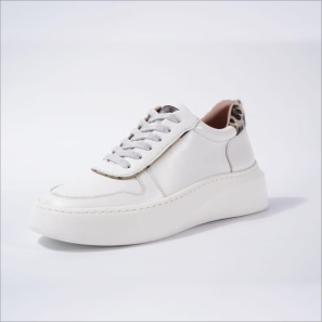 Lace-up Womens White Platform Shoes