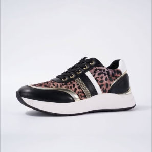 Lace-up Leopard Women Sport Shoes