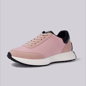 Lace-up Pink Chunky Sneakers For Woman