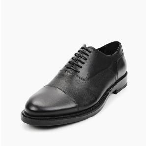 Black Leather Mens Oxford Shoes