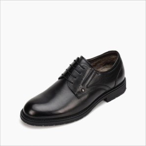 Black Leather Mens Dress Shoes for Winter