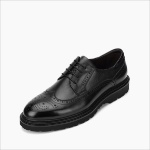 Black Leather Mens Shoes Brogue