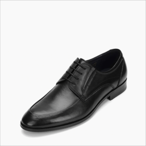 Black Leather Mens Customized Shoes