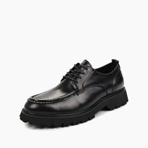 Black Leather Men's Dress Shoes Factory Outlet