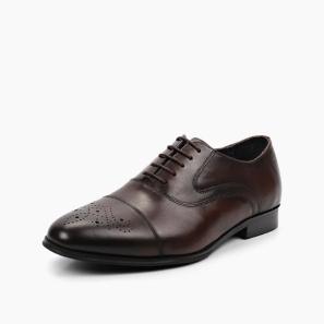 Brown Leather Mens good leather Brogue Shoes