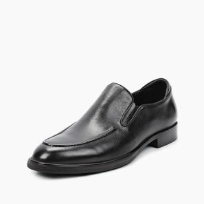 Quality Black Leather Mens Slip-on Shoes