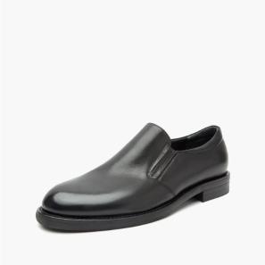 Luxury Black Leather Mens Slip-on Shoes